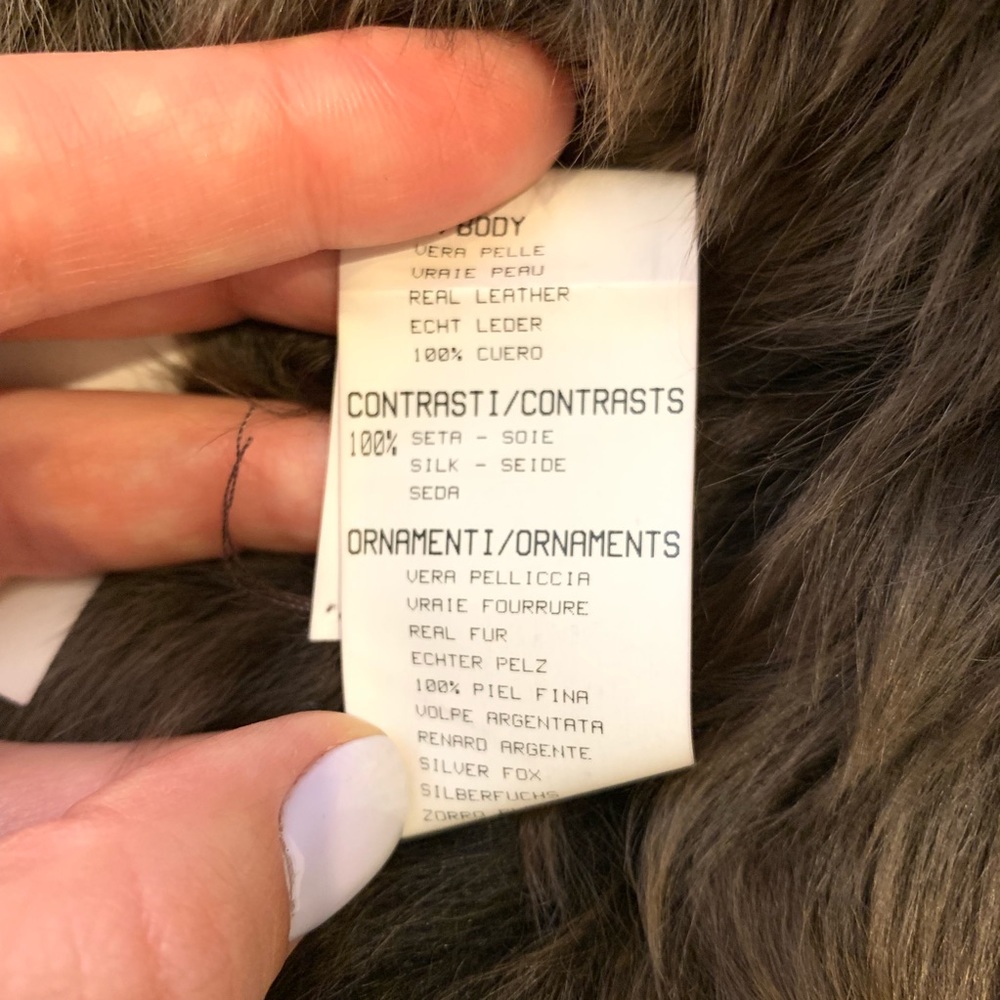 ROBERTO CAVALLI Suede Fox Fur Jacket Sz 40 - Picture 8 of 8